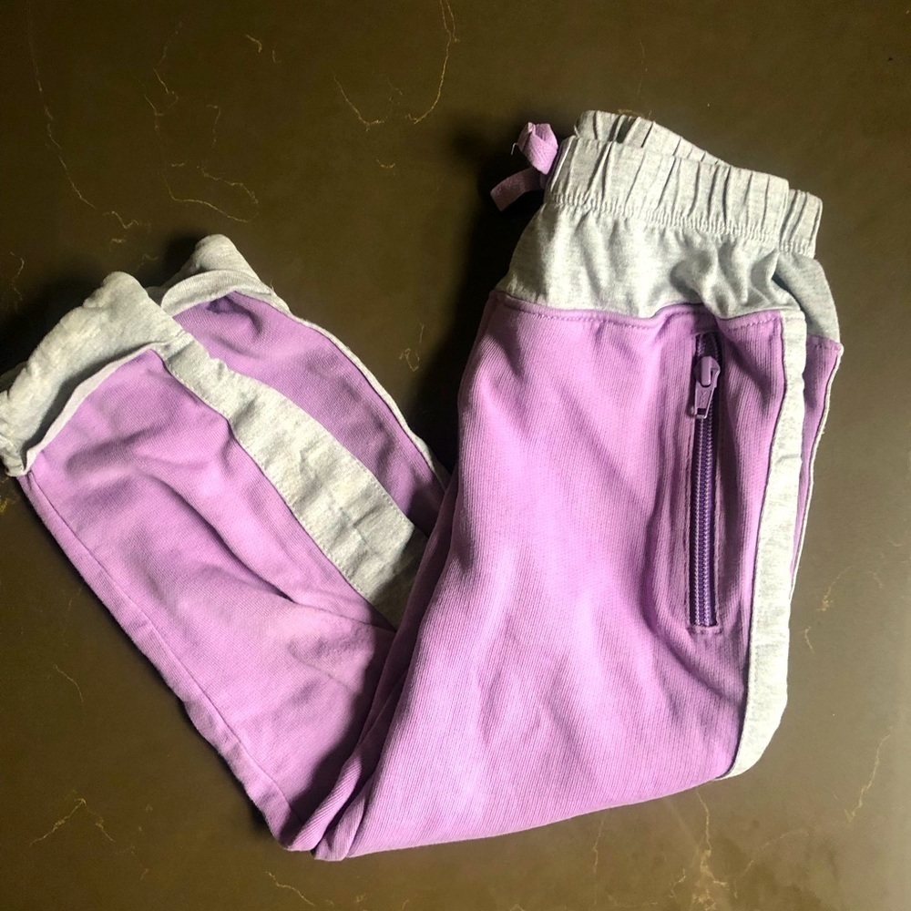Hanna Andersson Purple/Gray Joggers